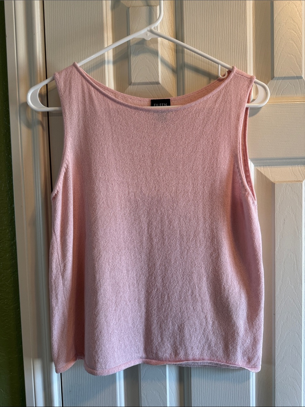 Eileen Fisher Light Pink Sleeveless Knit Tank